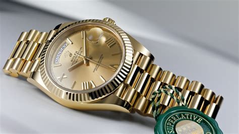 gold rolex day date used|solid gold Rolex Day-Date.